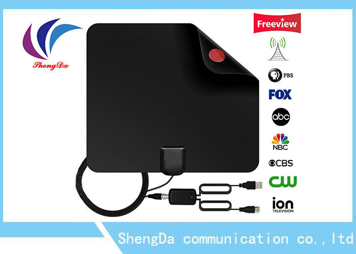 Flache Innen-Digital Fernsehantenne, Antenne UHF-/VHF-hochauflösenden Fernsehens mit Verstärker fournisseur